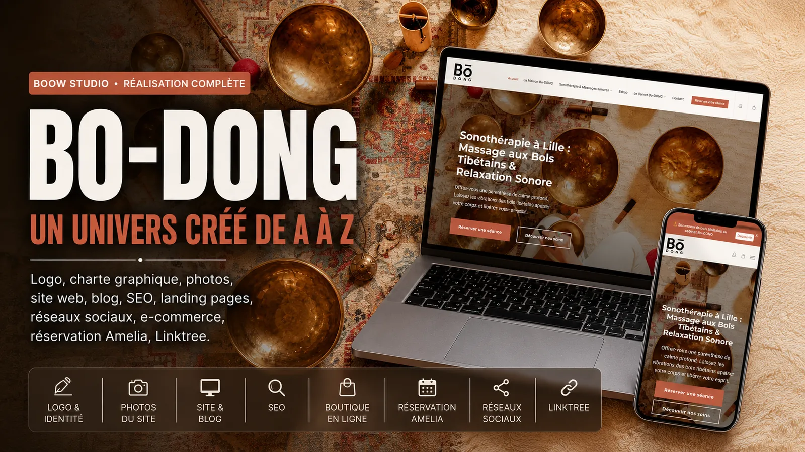 Bo-DONG — univers de marque de sonothérapie créé par BoOW Studio à Lille