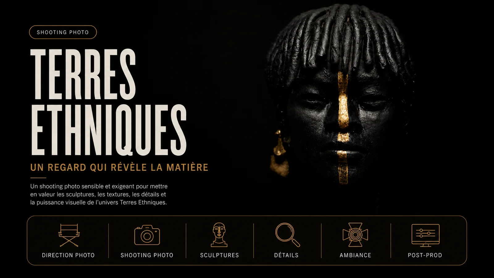Terres Ethniques — photographie de sculptures pour la sculptrice lilloise Anne Requillart